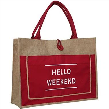 Tote Bag Kbir Aħmar