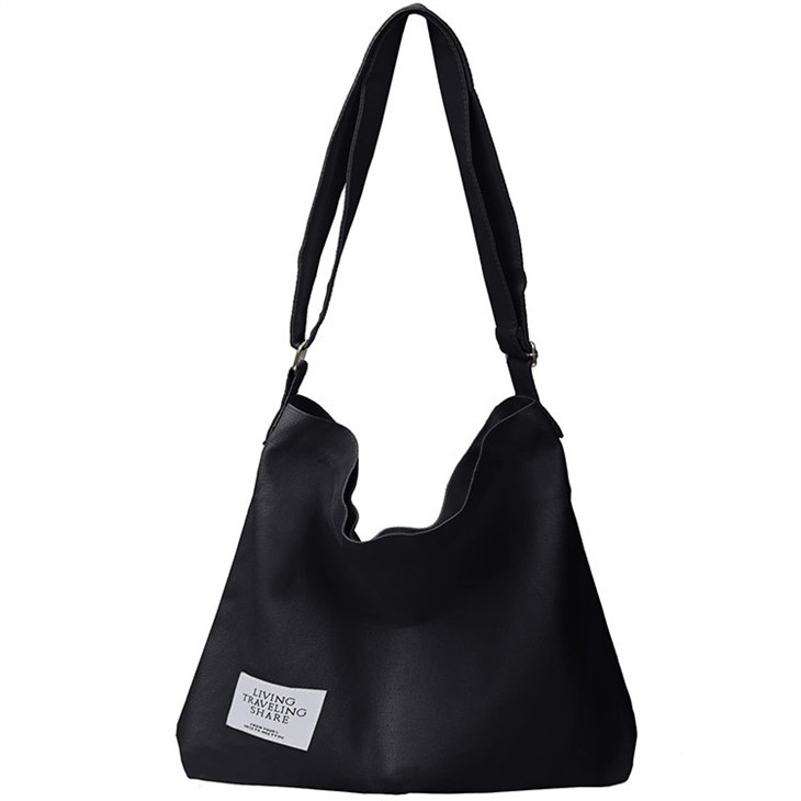 black messenger bag