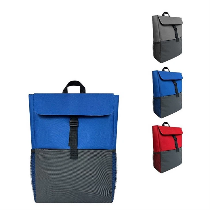 leather flap backpack